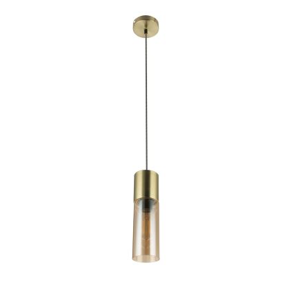 Globo - Kattokruunu johdossa 1xE27/25W/230V halkaisija 10,5 cm messinki