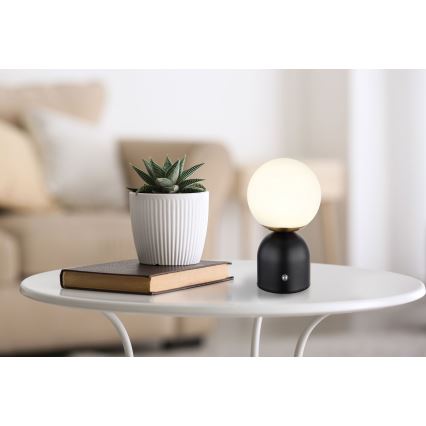 Globo - Himmennettävä LED-kosketuspöytävalaisin LED/2,5W/3,7V 2700/4000/65000K 1800 mAh USB musta