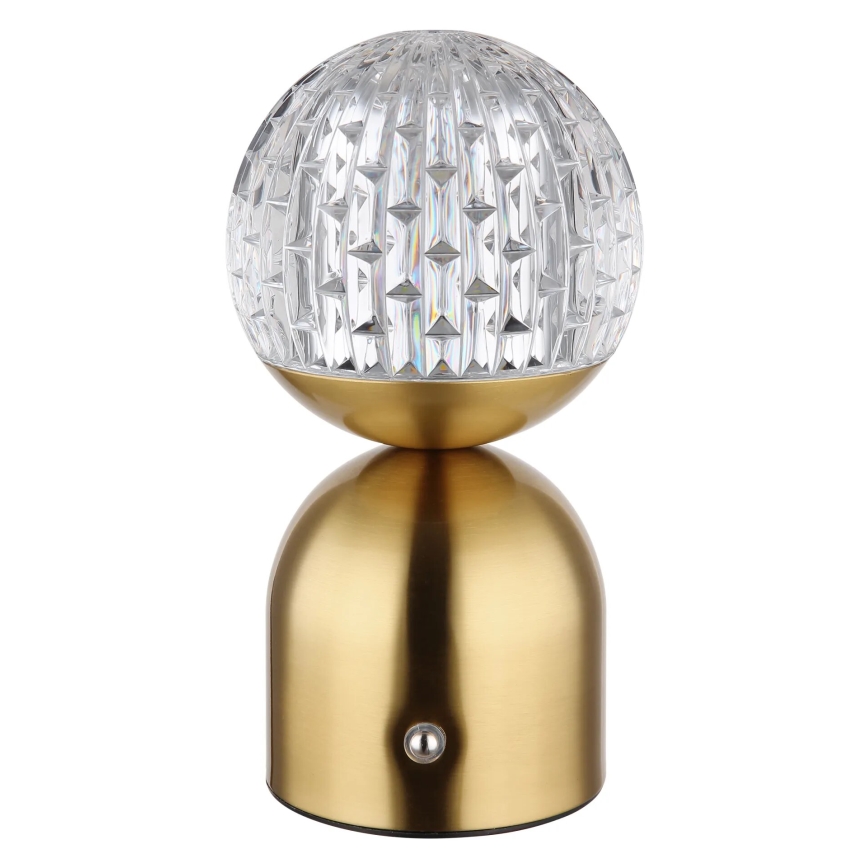 Globo - Himmennettävä LED-kosketuspöytävalaisin LED/2,5W/3,7V 2700/4000/6500K 1800 mAh USB messinki