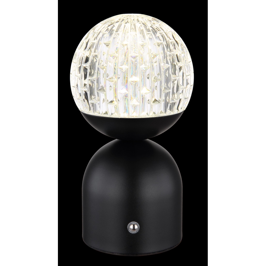 Globo - Himmennettävä LED-kosketuspöytävalaisin LED/2,5W/3,7V 2700/4000/6500K 1800 mAh USB musta