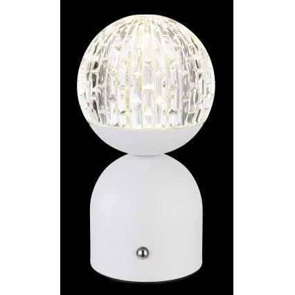 Globo - LED himmennettävä kosketuspöytävalaisin LED/2,5W/3,7V 2700/4000/6500K 1800 mAh USB valkoinen
