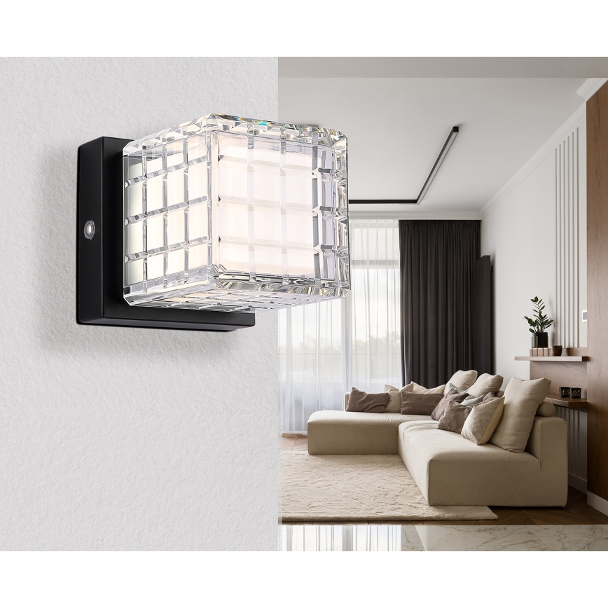 Globo - Himmennettävä LED-kosketuspöytävalaisin LED/2,5W/3,7V 2700K/4000K/6500K 1800 mAh USB musta