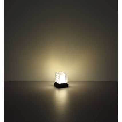 Globo - Himmennettävä LED-kosketuspöytävalaisin LED/2,5W/3,7V 2700K/4000K/6500K 1800 mAh USB musta
