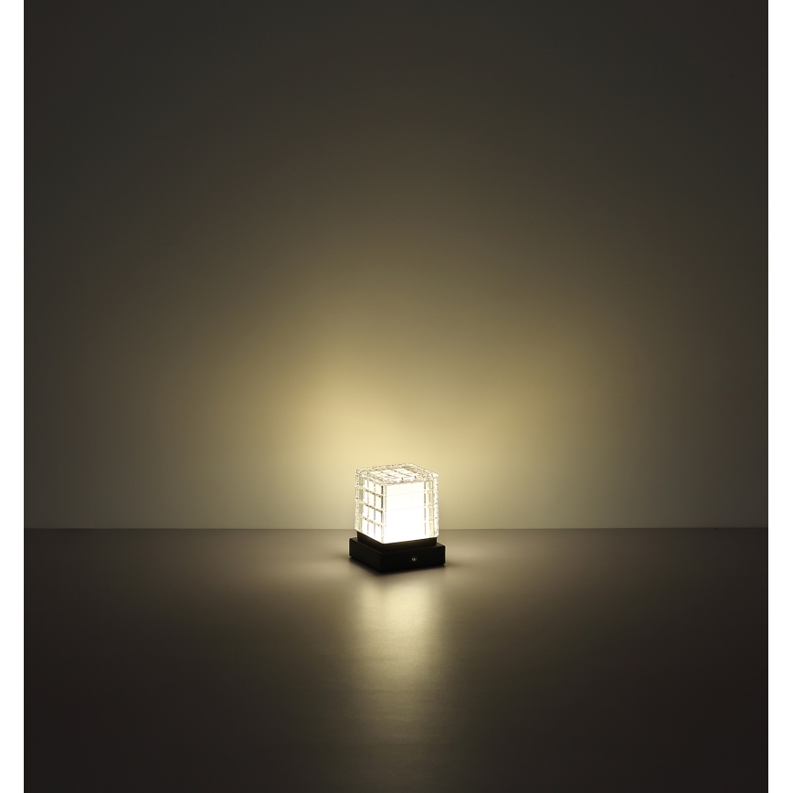 Globo - Himmennettävä LED-kosketuspöytävalaisin LED/2,5W/3,7V 2700K/4000K/6500K 1800 mAh USB musta