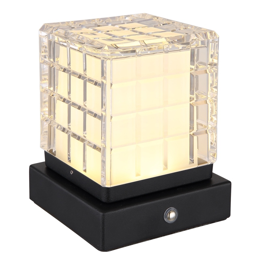 Globo - Himmennettävä LED-kosketuspöytävalaisin LED/2,5W/3,7V 2700K/4000K/6500K 1800 mAh USB musta