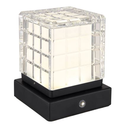 Globo - Himmennettävä LED-kosketuspöytävalaisin LED/2,5W/3,7V 2700K/4000K/6500K 1800 mAh USB musta