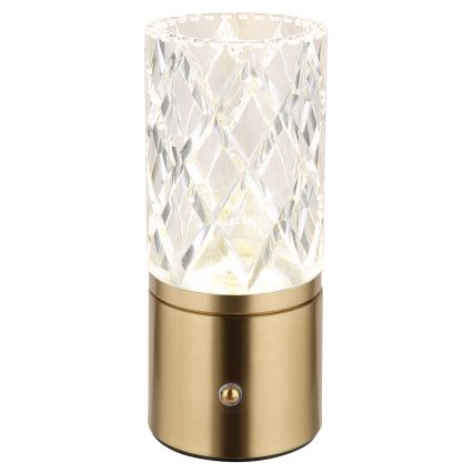 Globo - Himmennettävä LED-kosketuspöytävalaisin LED/2,5W/3,7V 2700K/4000K/6500K 1800 mAh USB kulta