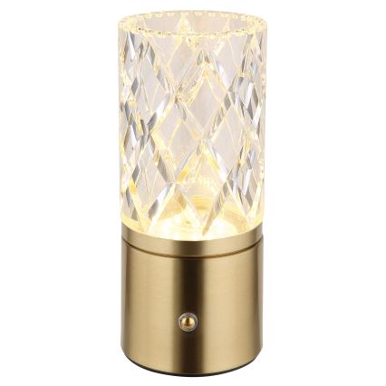 Globo - Himmennettävä LED-kosketuspöytävalaisin LED/2,5W/3,7V 2700K/4000K/6500K 1800 mAh USB kulta