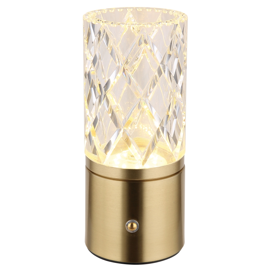 Globo - Himmennettävä LED-kosketuspöytävalaisin LED/2,5W/3,7V 2700K/4000K/6500K 1800 mAh USB kulta