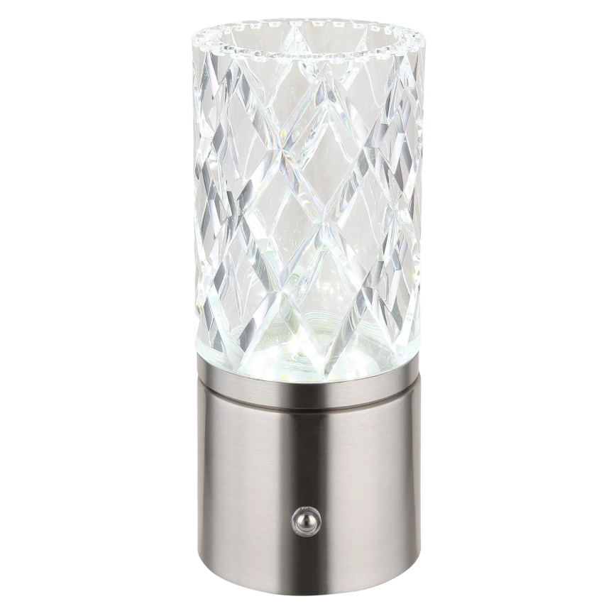 Globo - Himmennettävä LED-kosketuspöytävalaisin LED/2,5W/3,7V 2700K/4000K/6500K 1800 mAh USB mattakromi