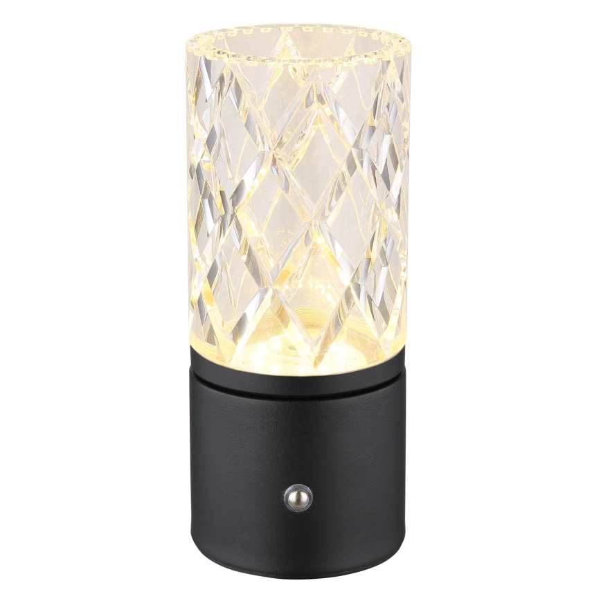 Globo - Himmennettävä LED-kosketuspöytävalaisin LED/2,5W/3,7V 2700K/4000K/6500K 1800 mAh USB musta