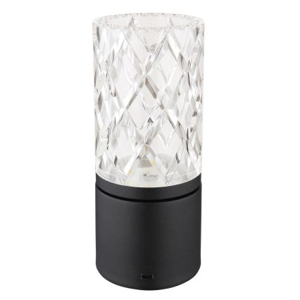 Globo - Himmennettävä LED-kosketuspöytävalaisin LED/2,5W/3,7V 2700K/4000K/6500K 1800 mAh USB musta