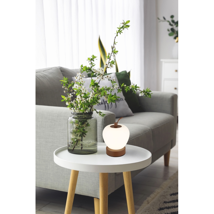 Globo - Himmennettävä LED-kosketuspöytävalaisin LED/2W/3,7V 2700K/4000K/6500K 1200 mAh USB ruskea