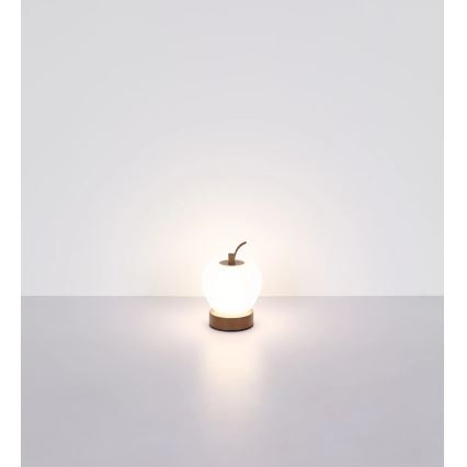 Globo - Himmennettävä LED-kosketuspöytävalaisin LED/2W/3,7V 2700K/4000K/6500K 1200 mAh USB ruskea