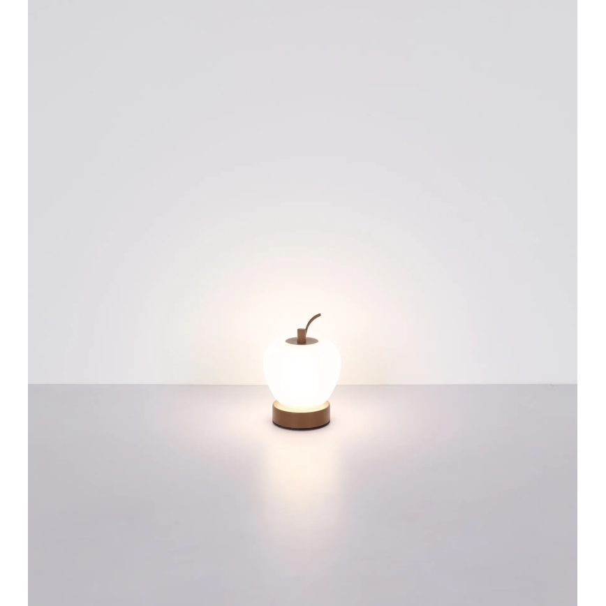 Globo - Himmennettävä LED-kosketuspöytävalaisin LED/2W/3,7V 2700K/4000K/6500K 1200 mAh USB ruskea