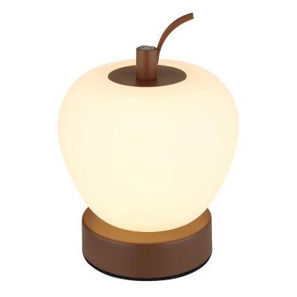 Globo - Himmennettävä LED-kosketuspöytävalaisin LED/2W/3,7V 2700K/4000K/6500K 1200 mAh USB ruskea