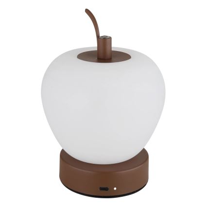 Globo - Himmennettävä LED-kosketuspöytävalaisin LED/2W/3,7V 2700K/4000K/6500K 1200 mAh USB ruskea