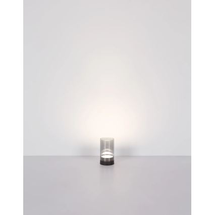 Globo - LED Ulkotila himmennettävä ladattava kosketus pöytävalaisin LED/2W/3,7V 2700/4000/6500K 1200mAh IP44 harmaa