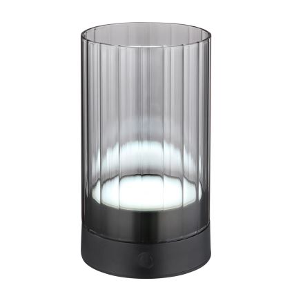 Globo - LED Ulkotila himmennettävä ladattava kosketus pöytävalaisin LED/2W/3,7V 2700/4000/6500K 1200mAh IP44 harmaa