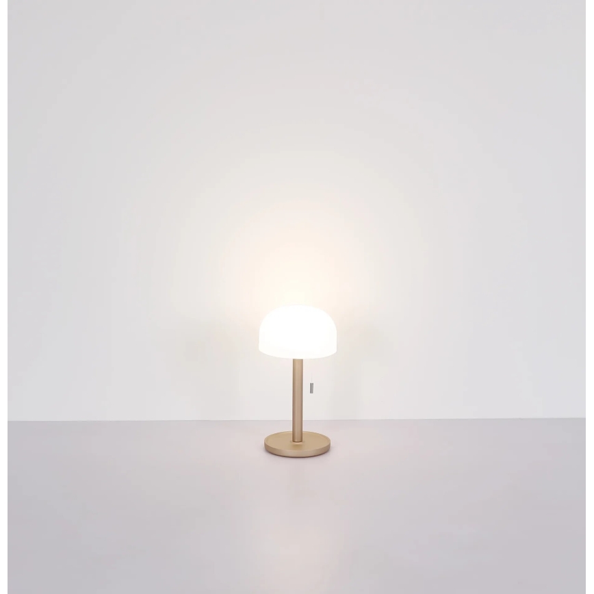 Globo - LED Ladattava pöytävalaisin LED/1,5W/3,7V 3000/4200/6000K 1800mAh ruskea