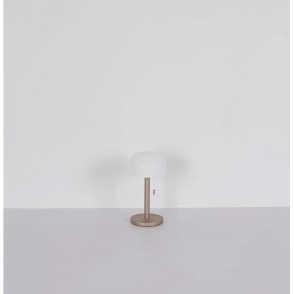 Globo - LED Ladattava pöytävalaisin LED/1,5W/3,7V 3000/4200/6000K 1800mAh ruskea