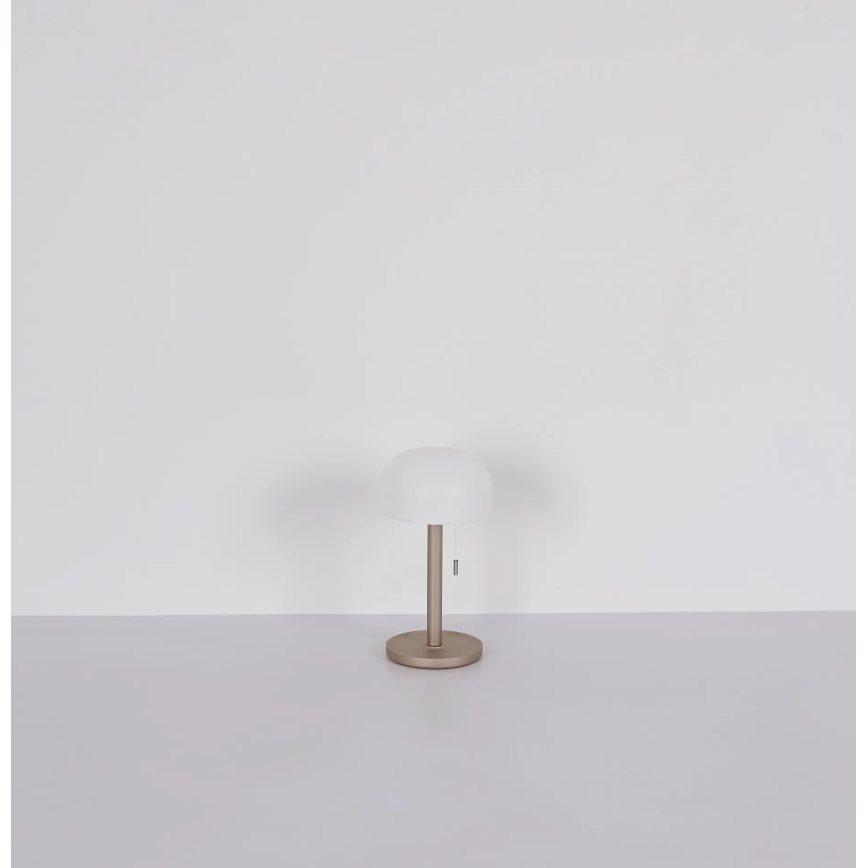 Globo - LED Ladattava pöytävalaisin LED/1,5W/3,7V 3000/4200/6000K 1800mAh ruskea