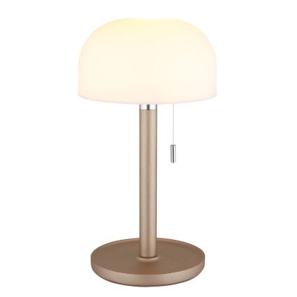 Globo - LED Ladattava pöytävalaisin LED/1,5W/3,7V 3000/4200/6000K 1800mAh ruskea