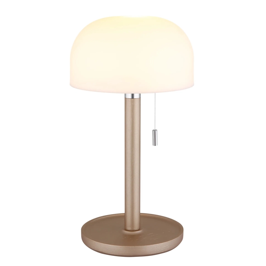 Globo - LED Ladattava pöytävalaisin LED/1,5W/3,7V 3000/4200/6000K 1800mAh ruskea