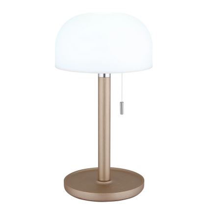 Globo - LED Ladattava pöytävalaisin LED/1,5W/3,7V 3000/4200/6000K 1800mAh ruskea