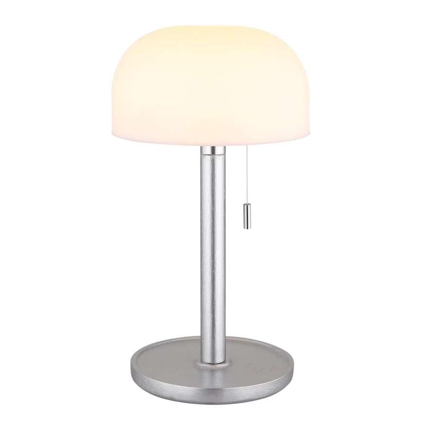 Globo - LED Ladattava pöytävalaisin LED/1,5W/3,7V 3000/4200/6000K 1800mAh hopea