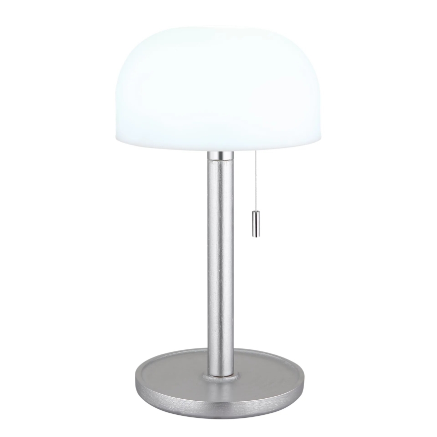 Globo - LED Ladattava pöytävalaisin LED/1,5W/3,7V 3000/4200/6000K 1800mAh hopea