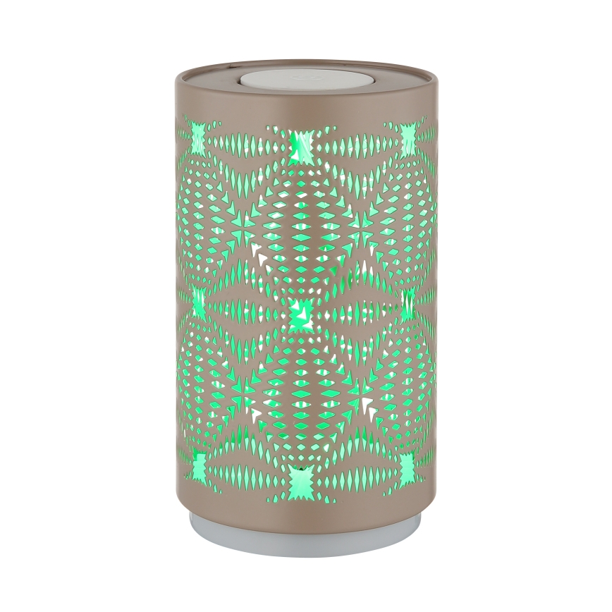 Globo - LED RGB kosketuksella ladattava pöytävalaisin LED/1W/5V 500 mAh ruskea