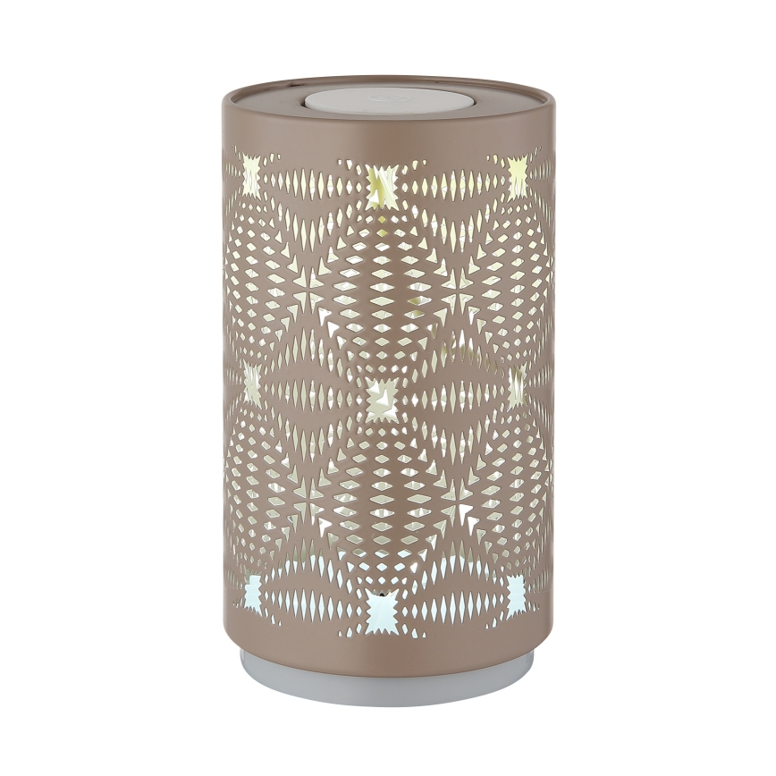Globo - LED RGB Kosketus ladattava pöytävalaisin LED/1W/5V 500 mAh ruskea