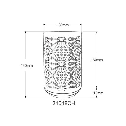 Globo - LED RGB Kosketus ladattava pöytävalaisin LED/1W/5V 500 mAh ruskea