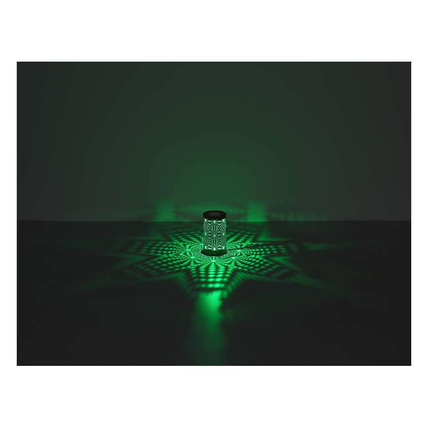 Globo - LED RGB Kosketus ladattava pöytävalaisin LED/1W/5V 500 mAh harmaa