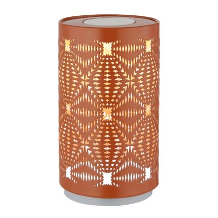 Globo - LED RGB Kosketus ladattava pöytävalaisin LED/1W/5V 500 mAh kupari