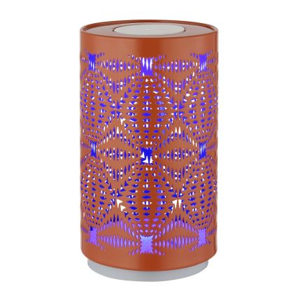 Globo - LED RGB Kosketus ladattava pöytävalaisin LED/1W/5V 500 mAh kupari