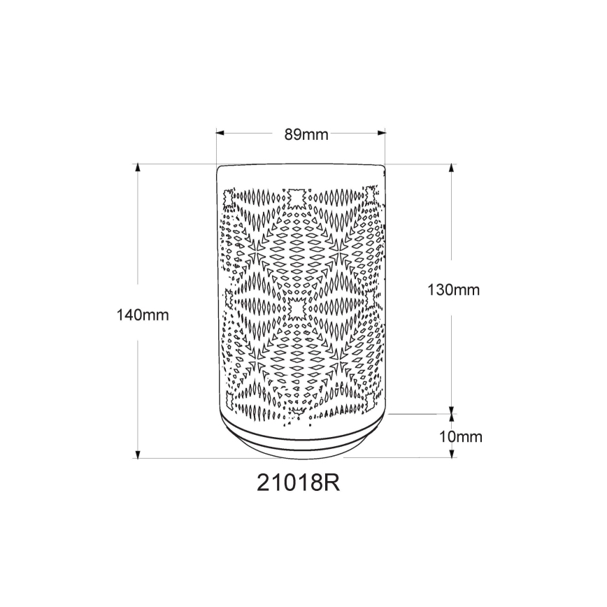 Globo - LED RGB Kosketus ladattava pöytävalaisin LED/1W/5V 500 mAh kupari