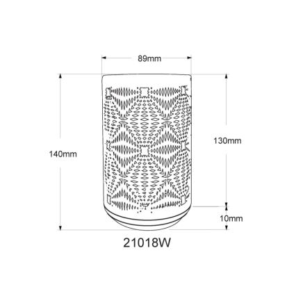 Globo - LED RGB Kosketus ladattava pöytävalaisin LED/1W/5V 500 mAh valkoinen