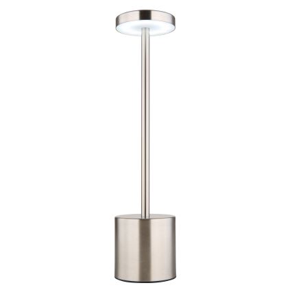 Globo - LED himmennettävä kosketuspöytävalaisin LED/1,2W/3,7V 2000K/3500K/7000K 1200 mAh USB mattakromi