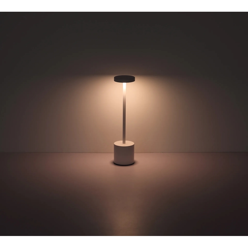 Globo - Himmennettävä LED-kosketuspöytävalaisin LED/1,2W/3,7V 2000K/3500K/7000K 1200 mAh USB valkoinen