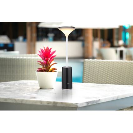 Globo - LED Himmennettävä ladattava kosketuspöytävalaisin LED/1,2W/3,7V 3000K 1500mAh musta