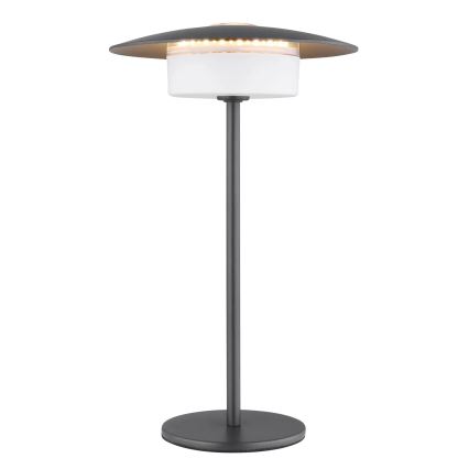 Globo - LED Ulkotila ladattava kosketus pöytävalaisin LED/3W/3,7V 1800/2700/3000K IP44 1800 mAh harmaa