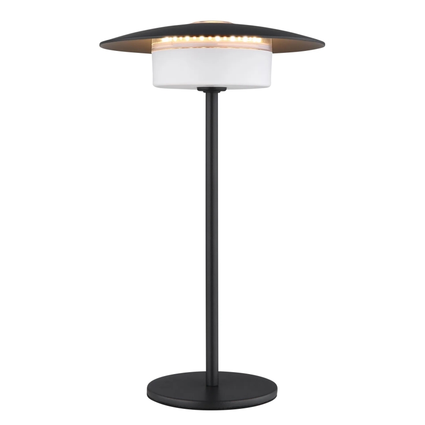 Globo - LED Ulkotila ladattava kosketus pöytävalaisin LED/3W/3,7V 1800/2700/3000K IP44 1800 mAh musta