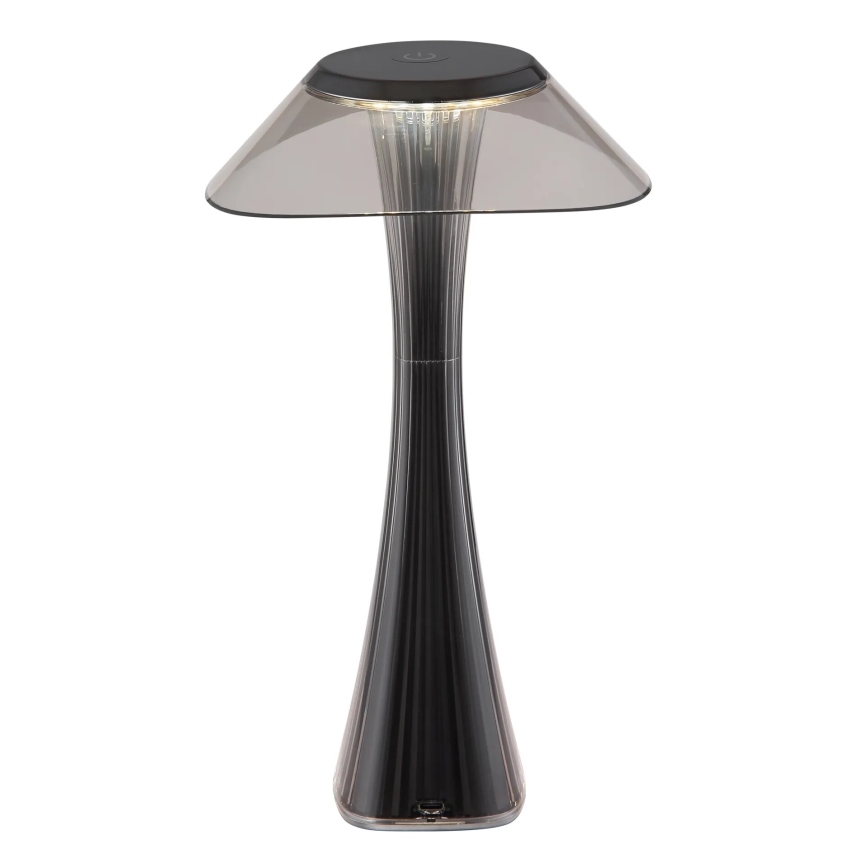 Globo - LED Himmennettävä ja ladattava pöytälamppu LED/2,5W/3,7V 1200mAh 2700K/4500K/6500K musta