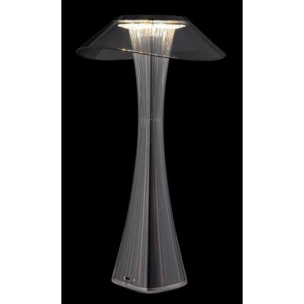Globo - LED Himmennettävä ja ladattava pöytälamppu LED/2,5W/3,7V 1200mAh 2700K/4500K/6500K musta