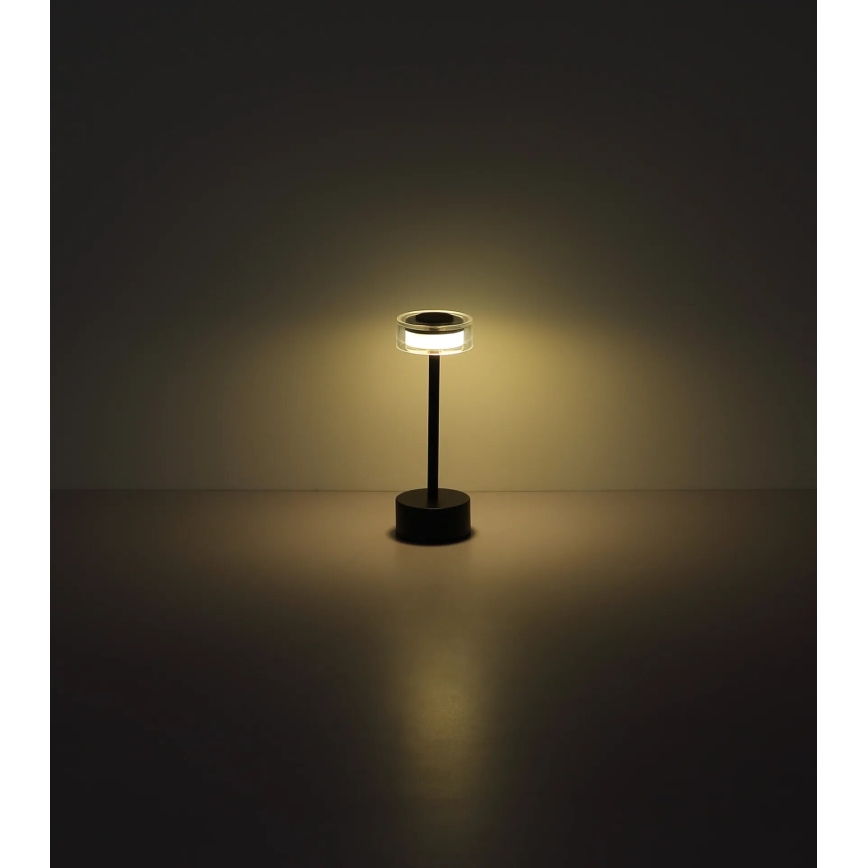 Globo - LED Himmennettävä ladattava kosketuspöytävalaisin LED/2,5W/3,7V 2700/4000/6500K 1800mAh musta