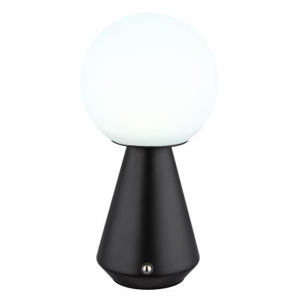 Globo - LED-säädettävä kosketuspöytävalaisin ulkokäyttöön LED/1,5W/5V 3000/4500/6500K 1800 mAh IP41 musta