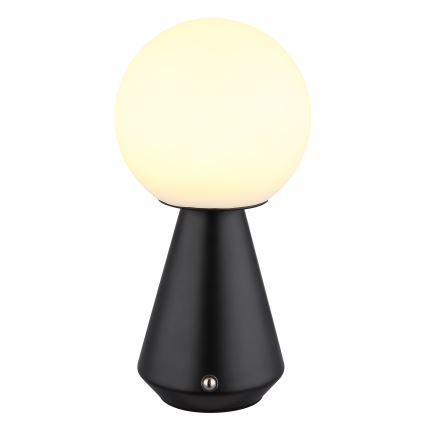 Globo - LED-säädettävä kosketuspöytävalaisin ulkokäyttöön LED/1,5W/5V 3000/4500/6500K 1800 mAh IP41 musta