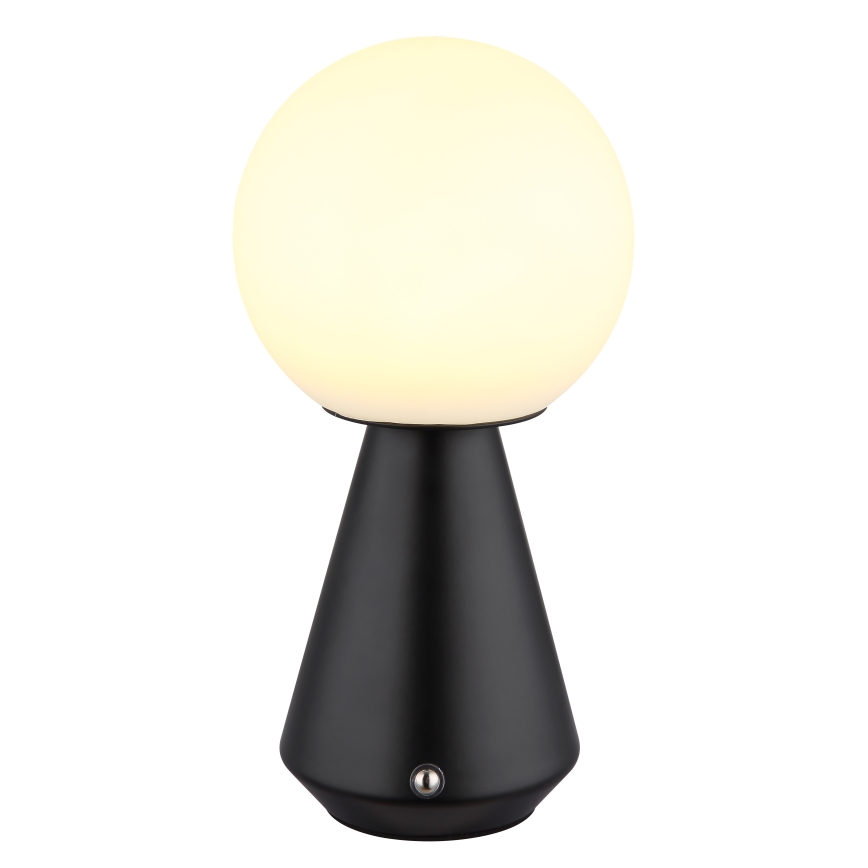 Globo - LED-säädettävä kosketuspöytävalaisin ulkokäyttöön LED/1,5W/5V 3000/4500/6500K 1800 mAh IP41 musta